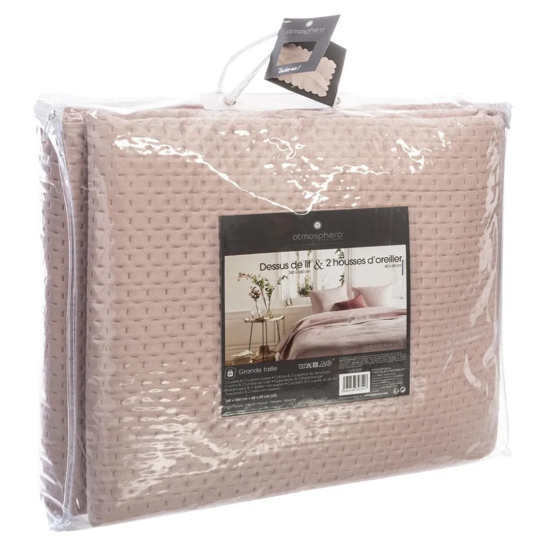 Dessus de lit Dolce 260x240cm - Rose