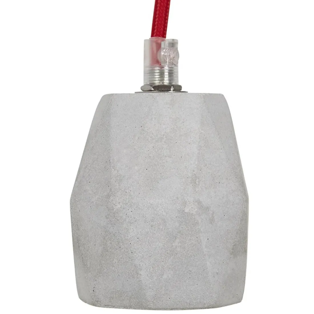 Douille design 'SOKET' grise effet béton