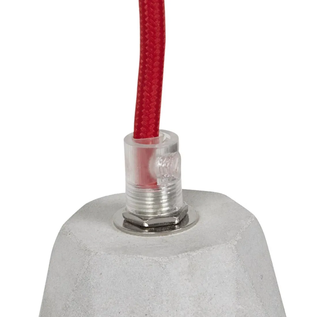 Douille design 'SOKET' grise effet béton