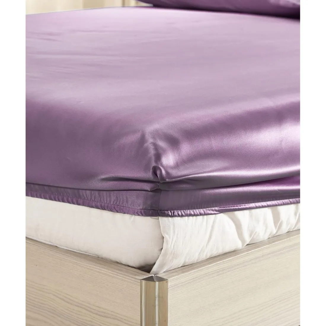 Drap Housse en Soie, Sans Couture