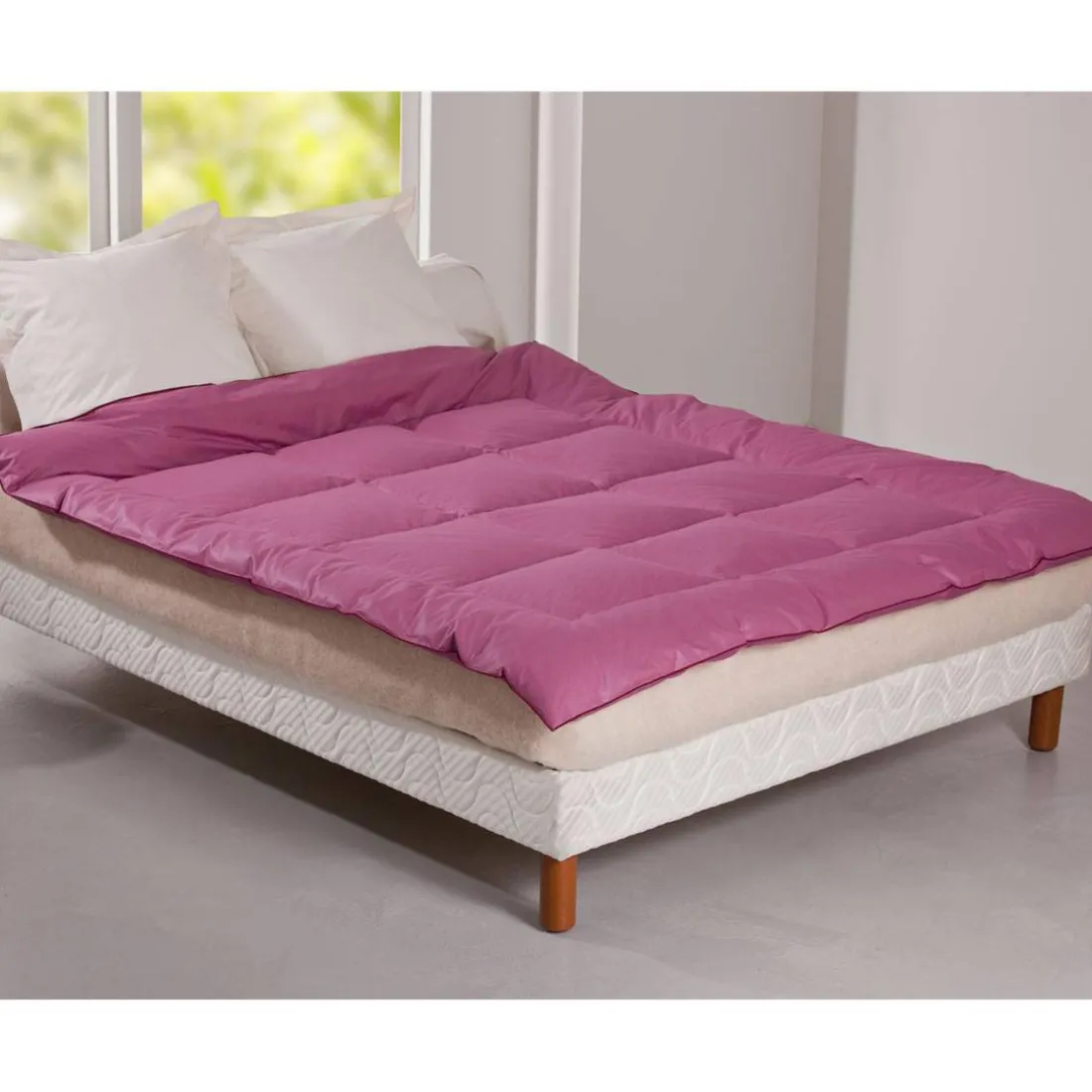 Edredon En DuvetD'OieChaud - Rose