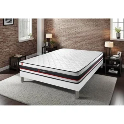 Ensemble matelas FORM sommier kit blanc