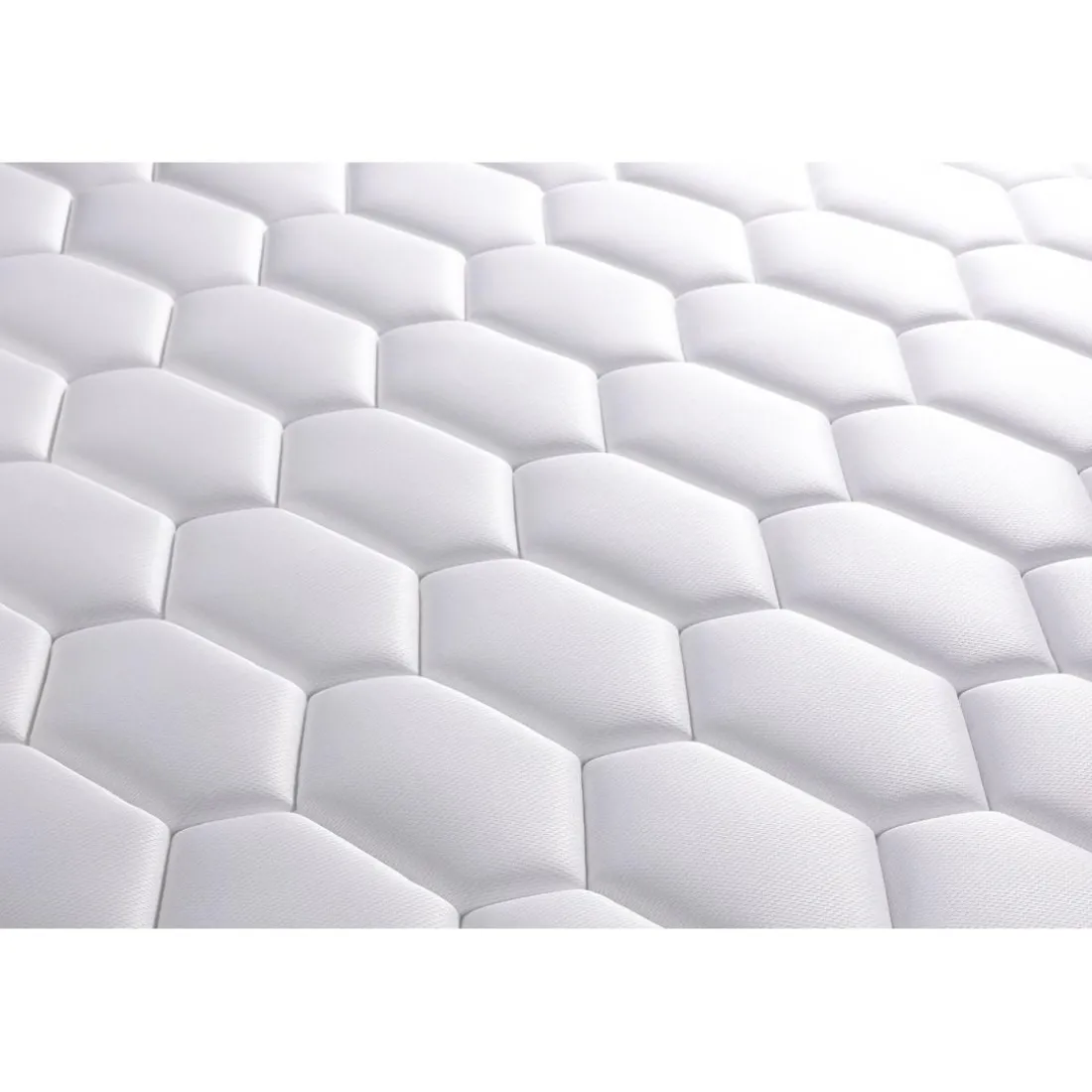 Ensemble double sommier matelas BOOST ressorts ensaches et memoire de forme