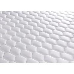 Ensemble double sommier matelas ressorts ensaches à memoire de forme