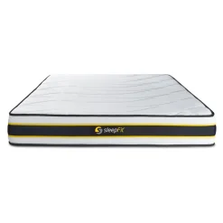 Ensemble double sommier matelas FLEXY ressorts ensaches et memoire de forme
