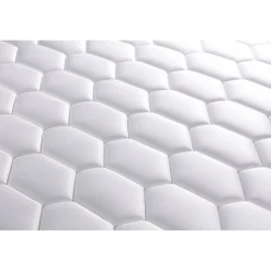 Ensemble double sommier matelas ressorts ensaches et memoire de forme