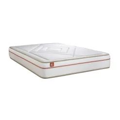 Ensemble LE PAISIBLE Memoire de forme BioVisco double sommiers Beige