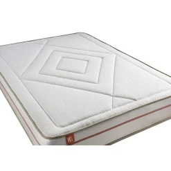 Ensemble LE PAISIBLE Memoire de forme BioVisco double sommiers Blanc