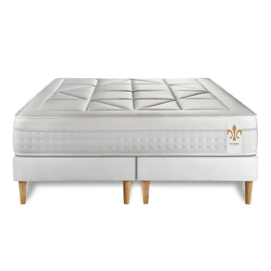 Ensemble Le Vingt-Huit double sommiers Blanc