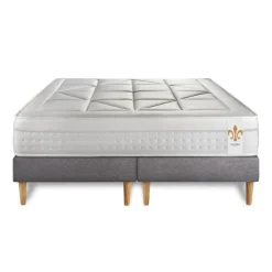 Ensemble Le Vingt-Huit double sommiers Gris