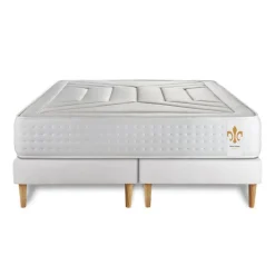 Ensemble Le Vingt-Quatre double sommiers Blanc