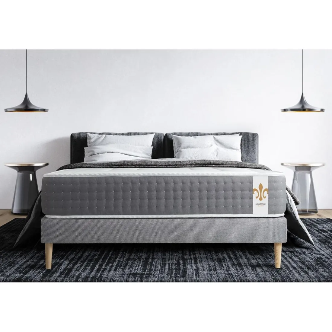 Ensemble Le Vingt-Six sommier Gris