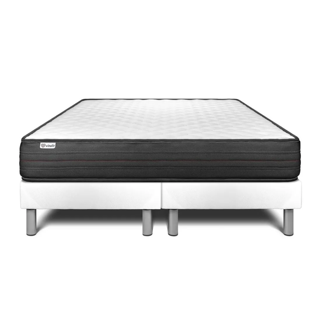 Ensemble Matelas en mousse polyuréthane à mémoire de forme VITALPOWER