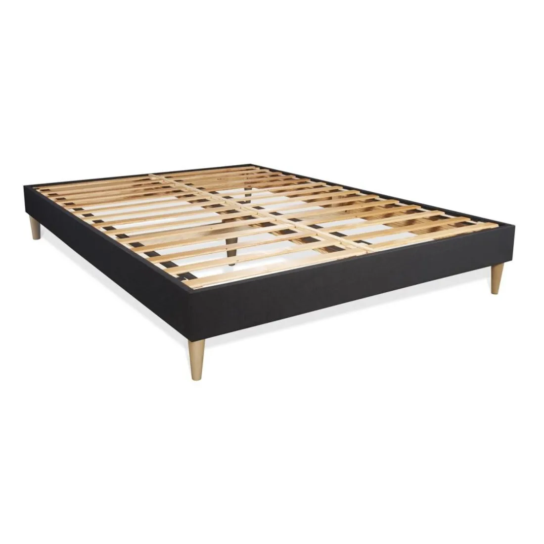 Ensemble matelas FLEXY sommier kit noir