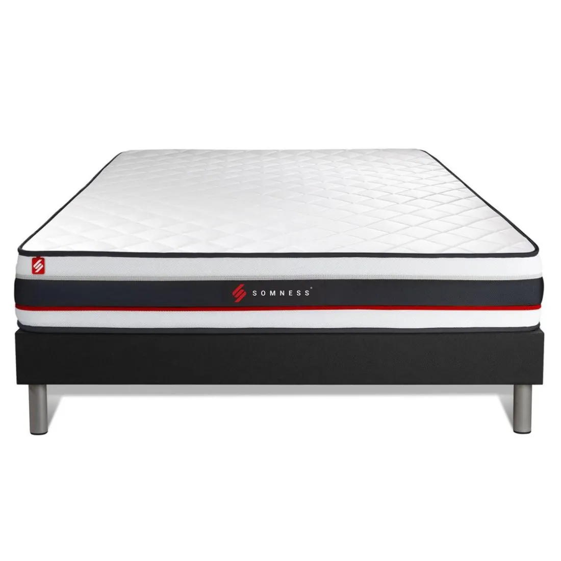 Ensemble matelas FORM sommier kit noir