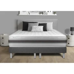 Ensemble matelas sommiers VITALMEMO BACK Blanc