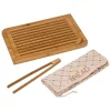 Ensemble planche à découper bambou 40X27 cm
