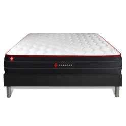 Ensemble sommier et matelas BOOST ressorts ensaches et memoire de forme