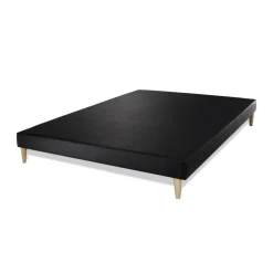 Ensemble sommier matelas FLEXY ressorts ensaches et memoire de forme Blanc