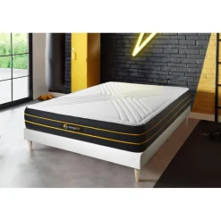 Ensemble sommier matelas ULTRA micro ressorts ensaches et memoire de forme
