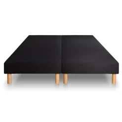 Ensemble Superieur Memoire de forme 3 zones double sommier noir