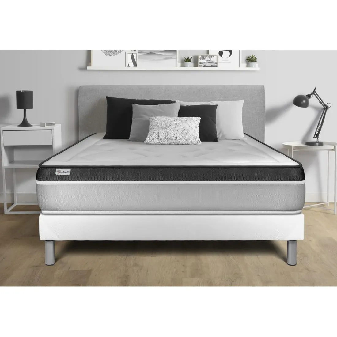 Ensemble VITAL ERGO sommier Kit blanc