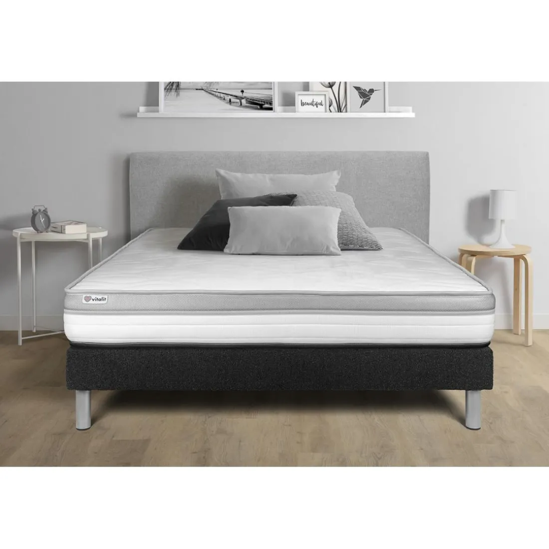 Ensemble VITAL RELAX sommier Kit noir