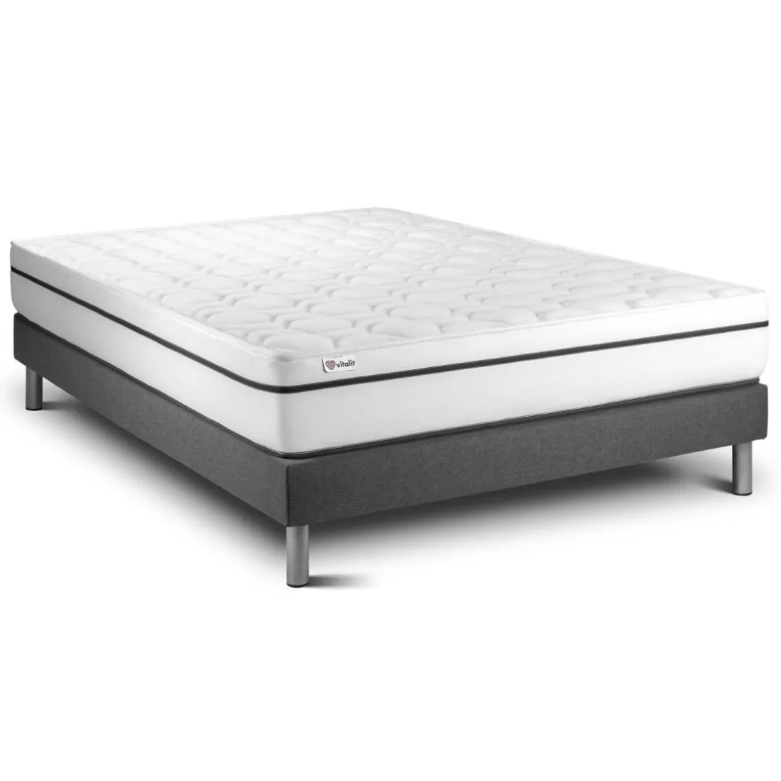 Ensemble VITAL SPA sommier Kit gris