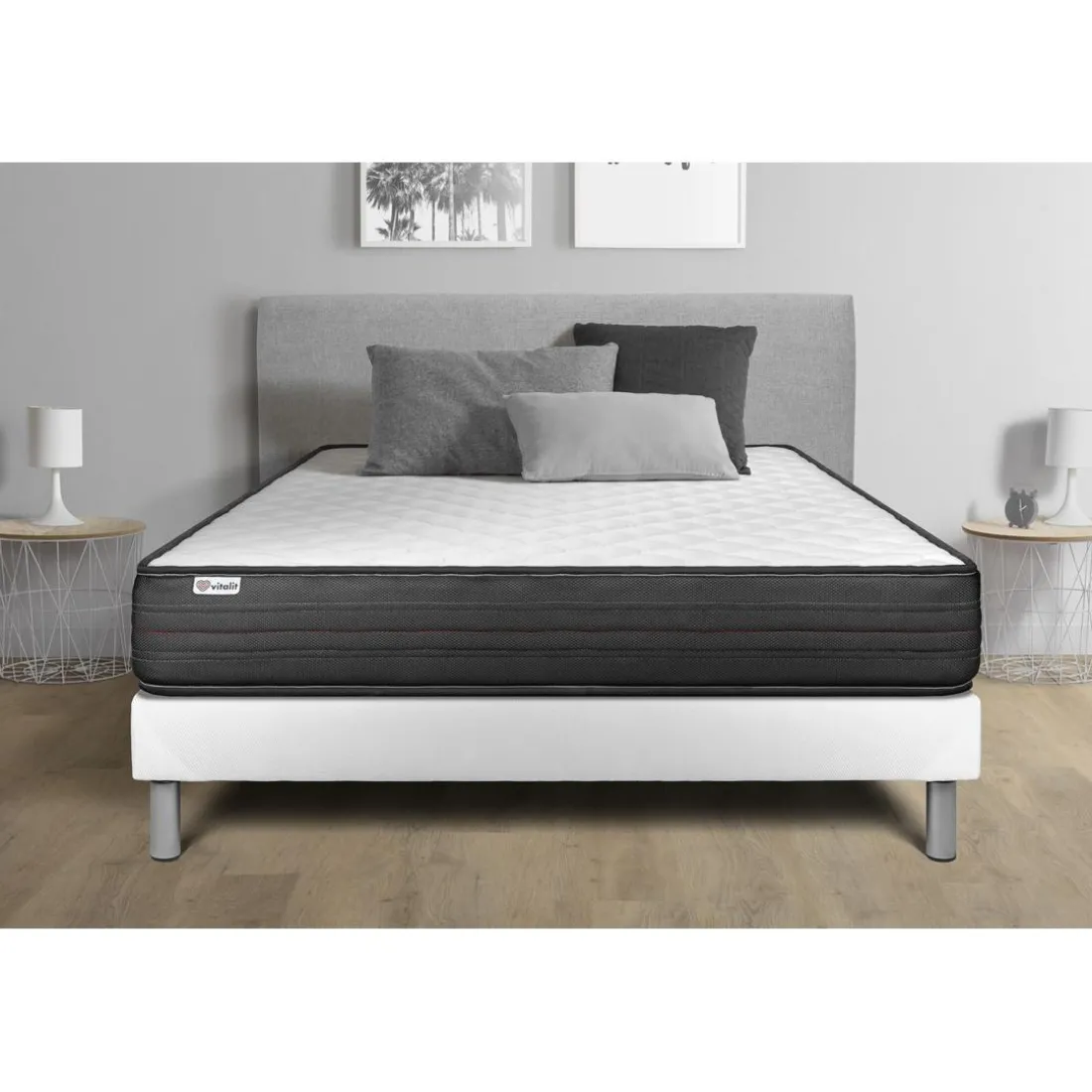 Ensemble VITALPOWER sommier Kit blanc