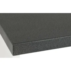 Etagère à 4 cases blanc avec plateau décor granit