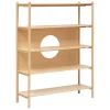 Etagère 5 niveaux en placage frêne