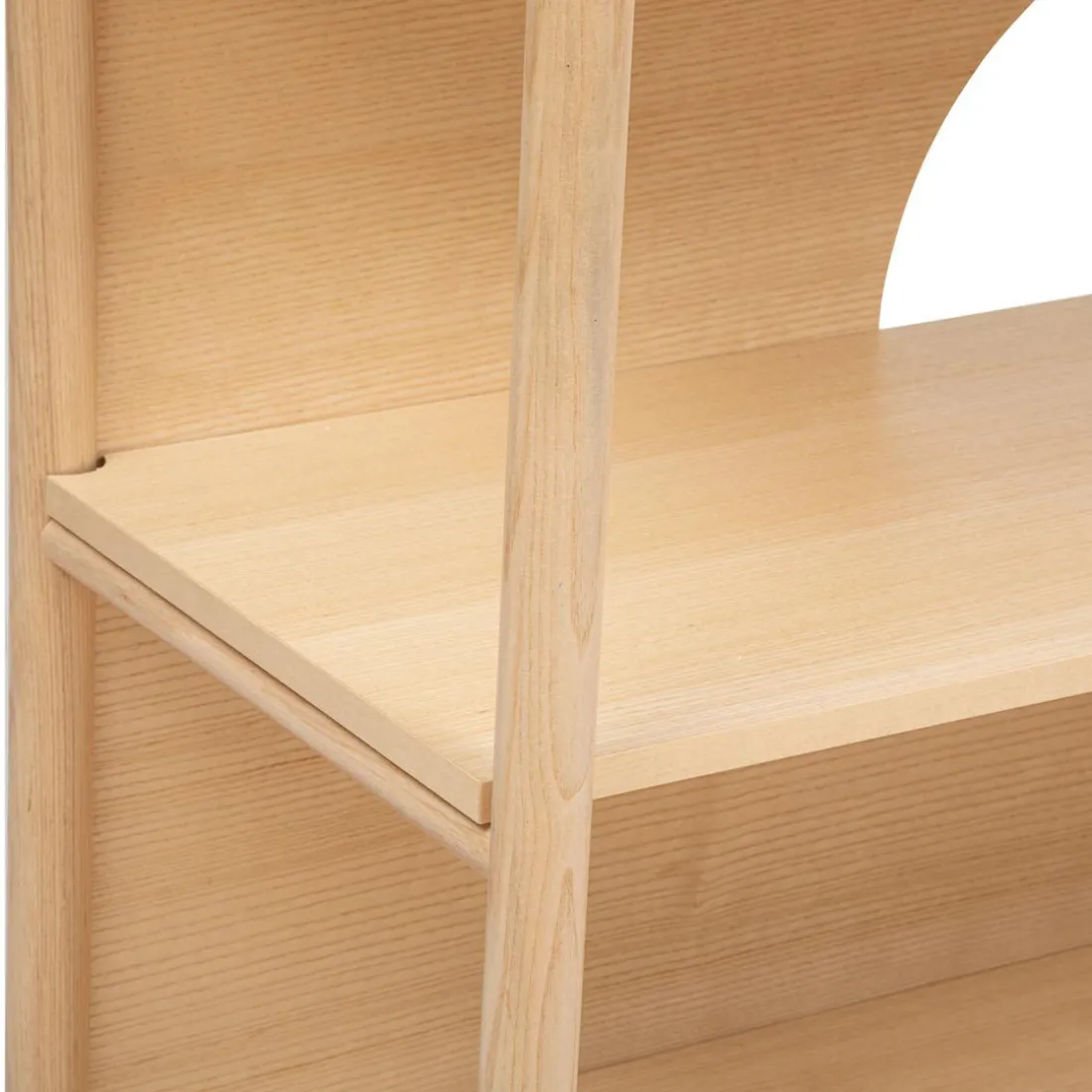 Etagère 5 niveaux en placage frêne