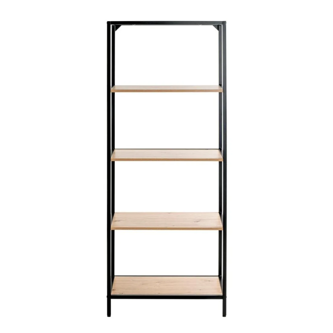 Etagère 5 niveaux plateaux décor chène