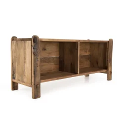 Etagère / Rangement Chaussures ANDRIAN 2 Niches Bois Pin Recyclé