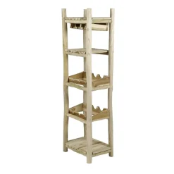 Etagère à vin teck
