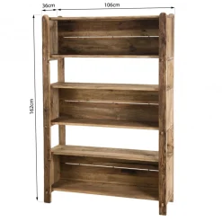 Etagère ANDRIAN 5 Niveaux Bois Pin Recyclé