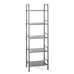Etagère avec 5 rangements Gris en Métal