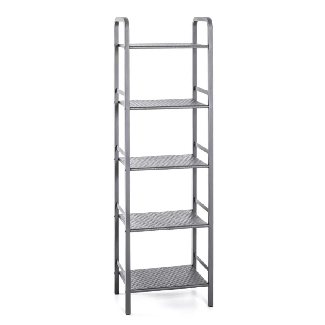 Etagère avec 5 rangements Gris en Métal