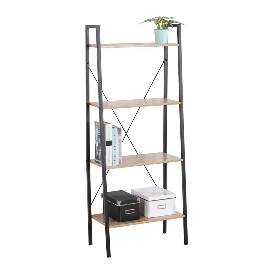 Etagère de rangement 4 niveaux style industriel