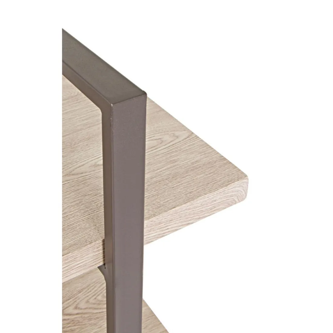 Etagère design 3 niveaux avec plateau décor chêne clair