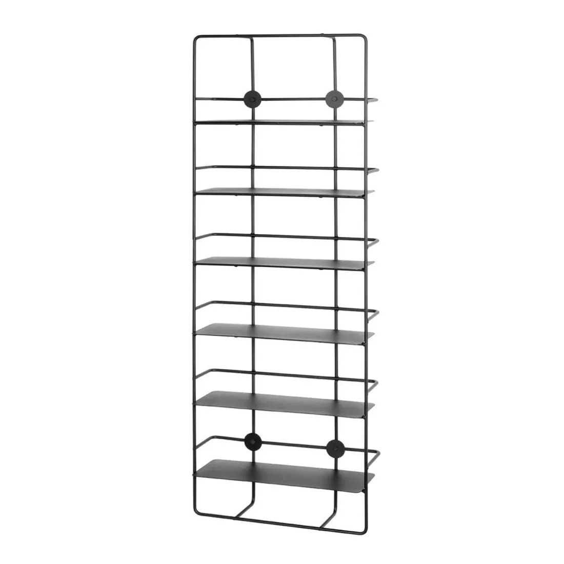 Etagère en métal à 6 niveaux noire