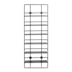 Etagère en métal à 6 niveaux noire