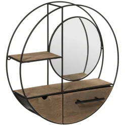 Etagère Mur Métal / MDF D52 x 12