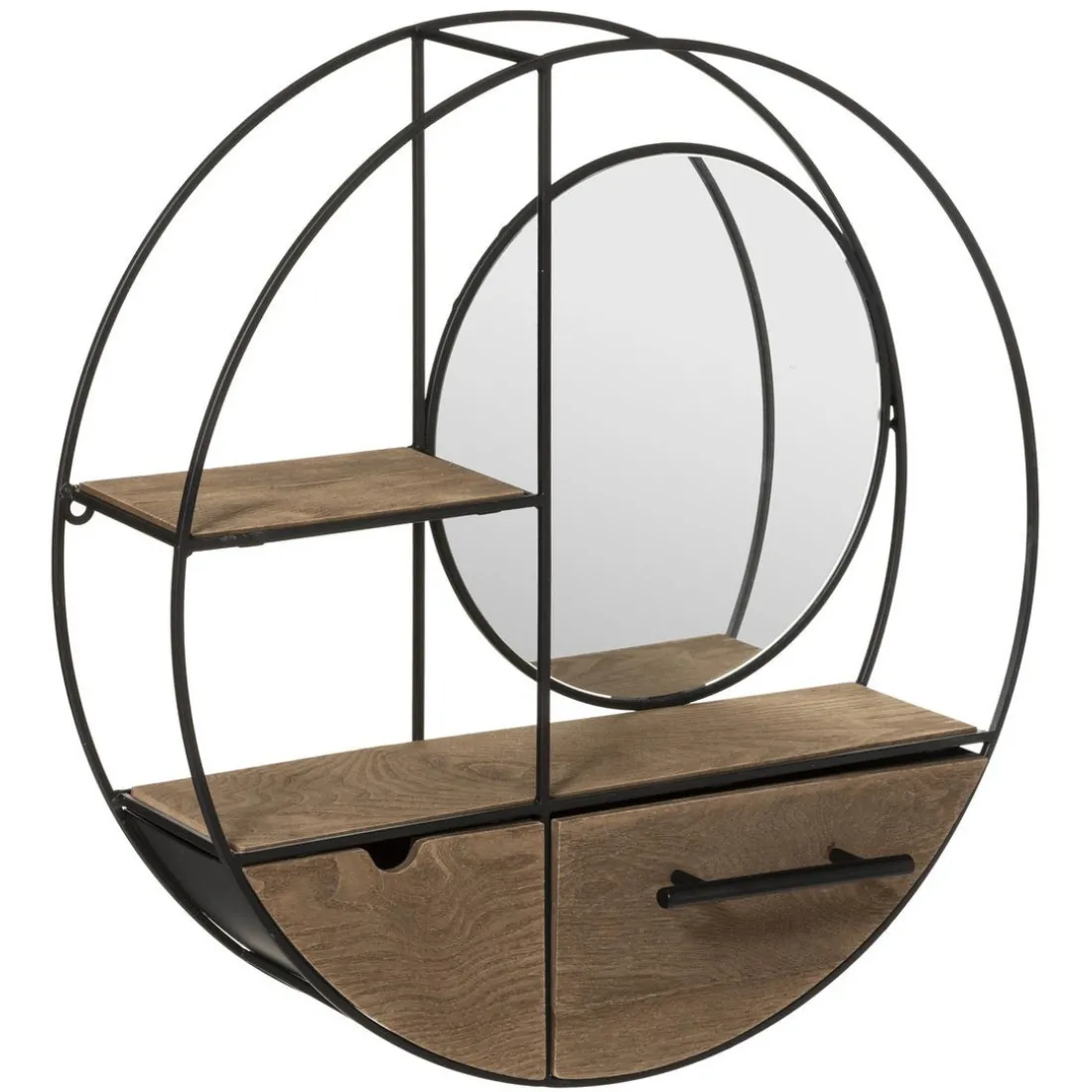 Etagère Mur Métal / MDF D52 x 12