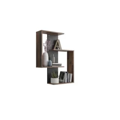 Etagère murale 2 cases KRETA décor chêne