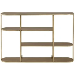 Etagère murale métal laiton antique 90cm