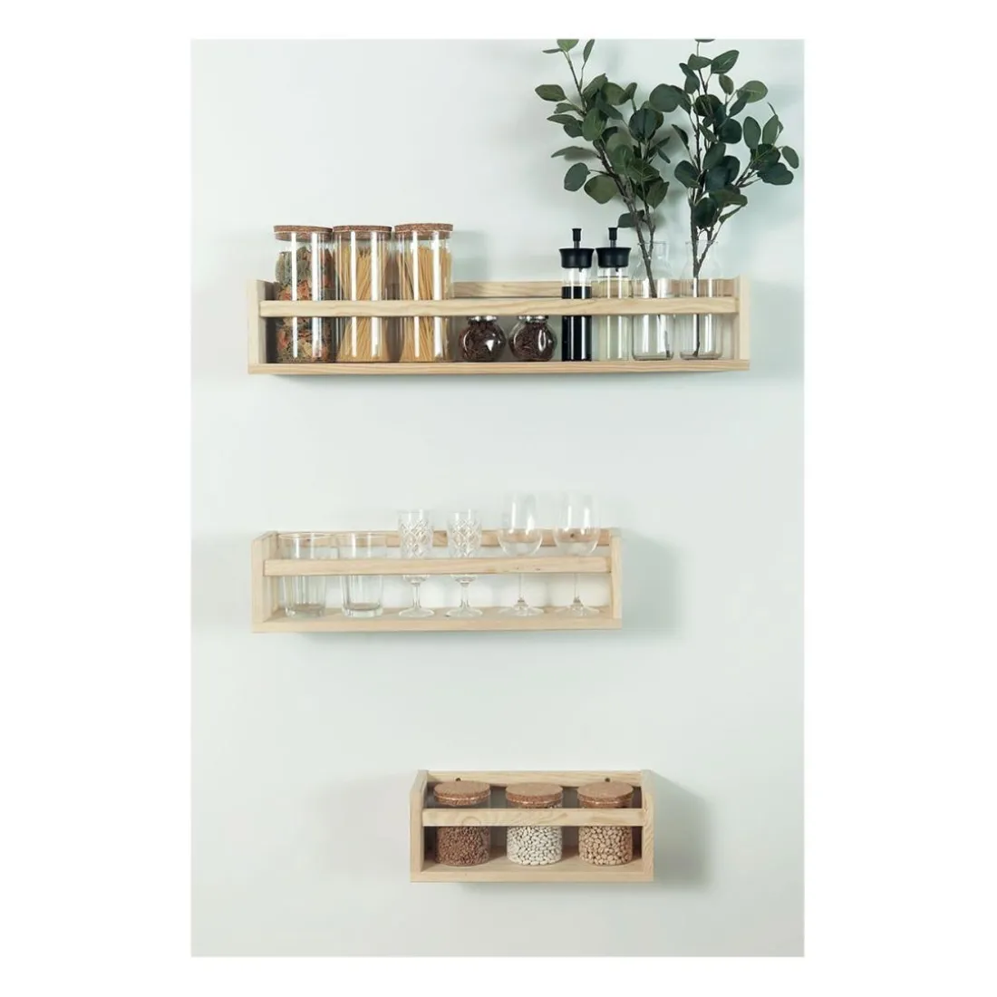 Etagère murale petit modèle en pin massif