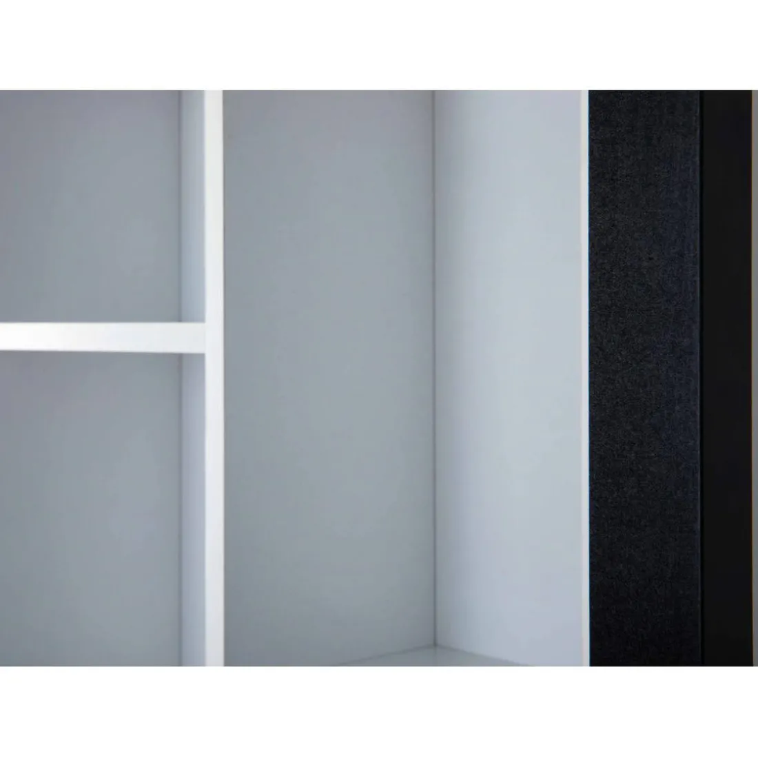 Etagère Murale Septem Noir Et Blanc