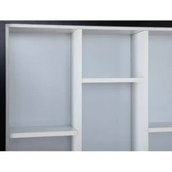 Etagère Murale Septem Noir Et Blanc