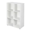 Etagère NUORO 6 casiers blanc